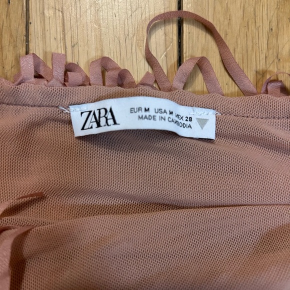 Zara Fringed Mini Skirt - size medium - Picture 7 of 8